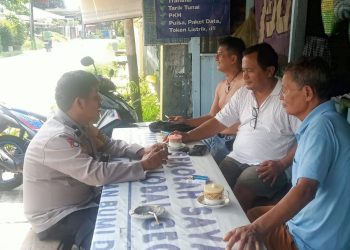 Jalan Pisang Jadi Sasaran Sambang, Bhabinkamtibmas Siantar Marihat Tekankan Waspada Curanmor