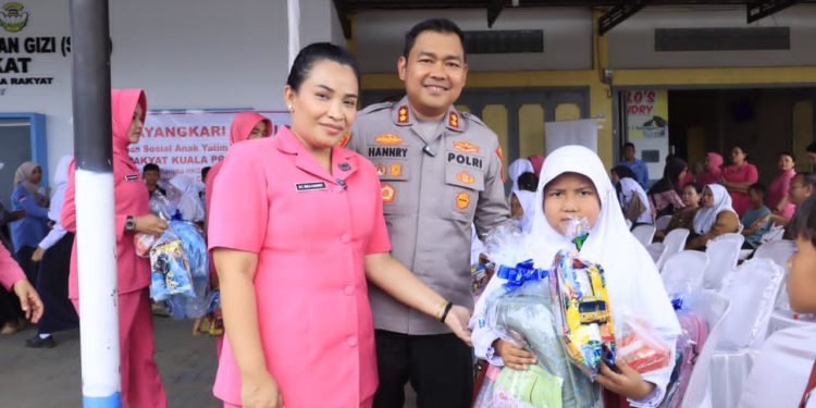 Kapolres Langkat Santuni Anak Yatim, Wujud Kepedulian Polri untuk Masyarakat