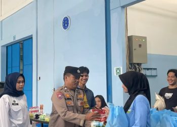 55 Relawan SPPG 3 YKB Terima Bingkisan, Bentuk Kepedulian Kapolres Pematangsiantar