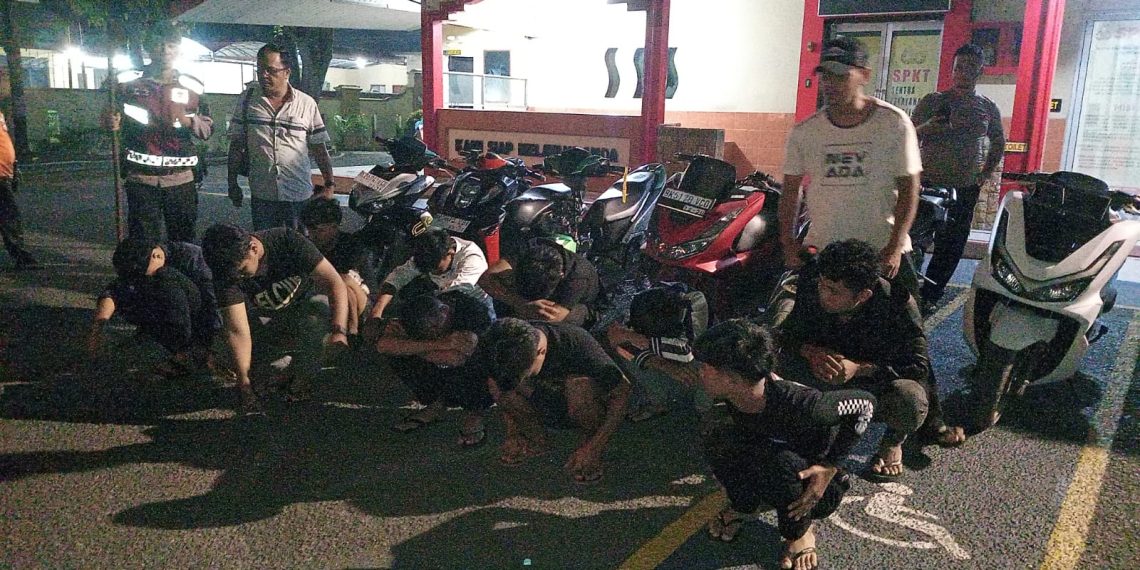 Tim Sergap Polres Asahan Amankan 10 Remaja Diduga Hendak Tawuran, Sajam dan 6 Sepeda Motor Diamankan