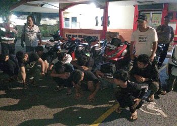 Tim Sergap Polres Asahan Amankan 10 Remaja Diduga Hendak Tawuran, Sajam dan 6 Sepeda Motor Diamankan