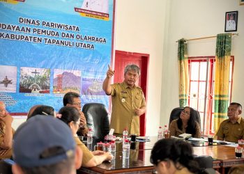 ‎Pimpin Monev Disparbudpora, Pemkab Taput Dorong Pemanfaatan AI dan Kesiapan Event Hari Jadi ke-81 Taput