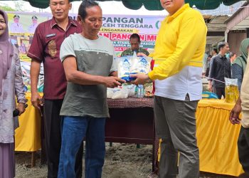 Dinas Pangan dan Harimau Toba Kolaborasi Gelar Gerakan Pangan Murah Hadir di Kute Makmur, Warga Antusias Buru Sembako Harga Terjangkau