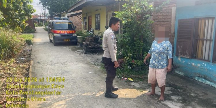 Laporan CC 110 Masuk, Polsek Siantar Martoba Langsung Cek Dugaan Selisih Paham Warga