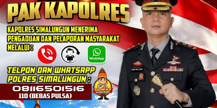 Kapolres Hendri Buka “Hallo Kapolres”, Warga Simalungun Kini Bisa Lapor Langsung via WhatsApp