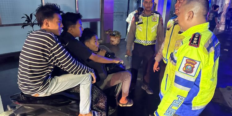 Puluhan Motor Berknalpot Brong Diamankan di Lapangan Benteng dan Merdeka Medan