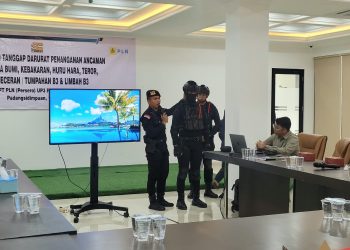 Hadapi Berbagai Skenario Darurat, Brimob Sumut Asah Kesiapsiagaan di Kantor PLN Padangsidimpuan