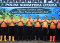 Dansat Brimob Sumut Hadiri Penanaman Pohon, Dukung Sumatera Utara Lebih Hijau dan Lestari