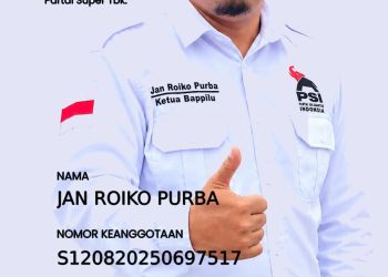 Dari Simalungun Menuju 2029, Jan Roiko Purba Gaungkan Ajakan Bergabung dengan PSI