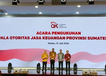 Wakil Bupati Taput Hadiri Pengukuhan Kepala Otoritas Jasa Keuangan Di SUMUT