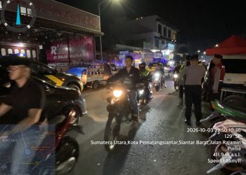 Geng Motor hingga Balap Liar Dibidik, Polres Pematangsiantar Gelar KRYD Sabtu Malam