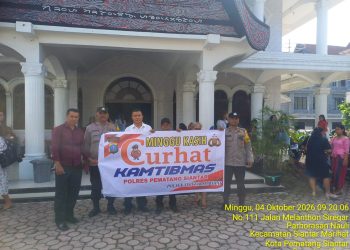 Bukan Sekadar Patroli, Polsek Siantar Marihat Bangun Komunikasi Kamtibmas di Gereja