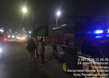 Cegah Guantibmas, Polsek Siantar Selatan Turunkan KRYD 3 Pilar Patroli Malam