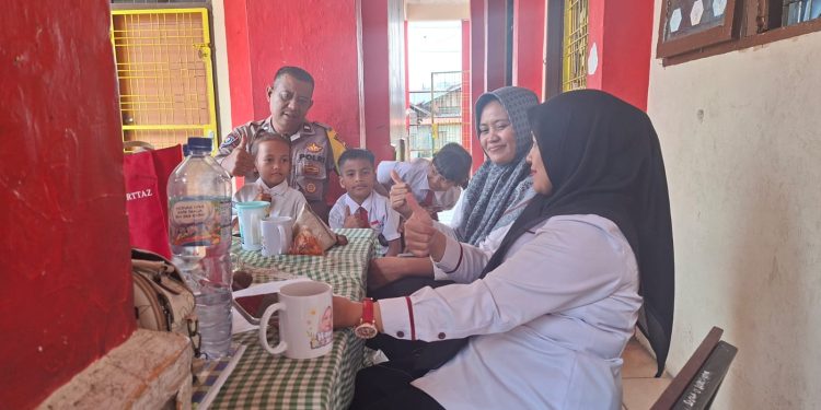 Jaga Siswa dari Bullying, Bhabinkamtibmas Martoba Beri Pesan Kamtibmas