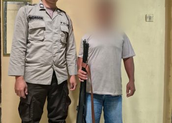 Cekcok Warung Tuak Berujung Dor! Pelaku Penembakan Senapan Angin di Dolok Panribuan Ditangkap Polsek Dolok Panribuan