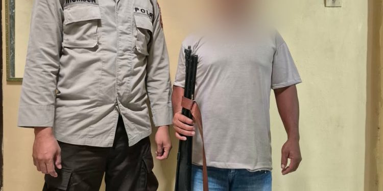 Cekcok Warung Tuak Berujung Dor! Pelaku Penembakan Senapan Angin di Dolok Panribuan Ditangkap Polsek Dolok Panribuan