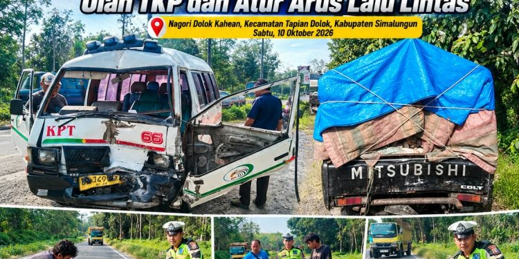 Laka Lantas di Tapian Dolok Lukai Lima Orang, Ipda Yancen Hutabarat Bergerak Cepat Olah TKP Laka Lantas di Tapian Dolok Lukai Lima Orang, Ipda Yancen Hutabarat Bergerak Cepat Olah TKP