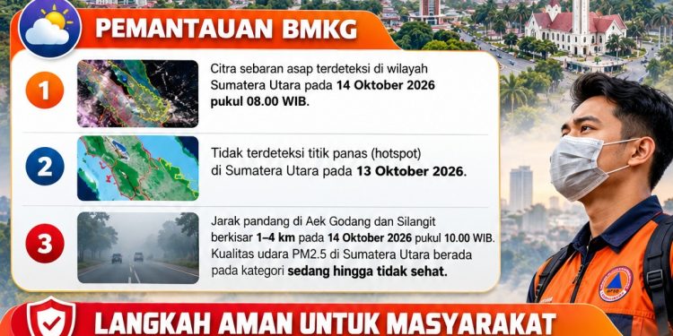 Asap Terdeteksi di Sumatera Utara, BPBD Pematangsiantar Imbau Warga Waspada