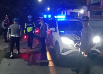 Cegah Balap Liar hingga Premanisme, Polres Pematangsiantar Sisir Sejumlah Titik Lewat Blue Light Patrol