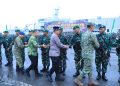 Pulang dari Medan Tugas Papua, Prajurit Yonif 121/MK Disambut di Belawan, Dansat Brimob Sumut Turut Hadir