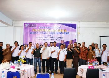 Ketua SMSI Taput Jhonson Silaban Terpilih. Bupati JTP Hutabarat: Media Mitra Strategis Pembangunan dan Pengawasan Pemerintahan