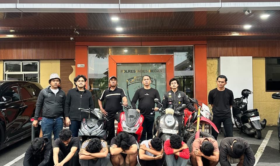 Tawuran di Jalan Dr Mansyur Dipicu DM Instagram, 8 Anggota Genk Motor Salvador 424 Ditangkap Tawuran di Jalan Dr Mansyur Dipicu DM Instagram, 8 Anggota Genk Motor Salvador 424 Ditangkap