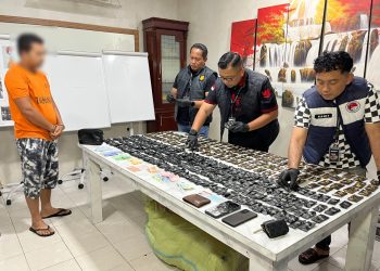 Satresnarkoba Polrestabes Medan Ringkus Kurir 450 Pcs Pod Getar Asal Malaysia