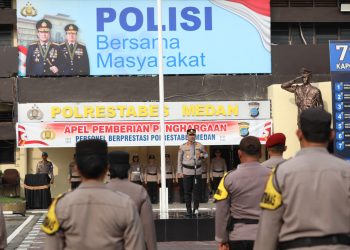 Kapolrestabes Medan Apresiasi Prestasi Personel, Podcast Jadi Inovasi Komunikasi Publik