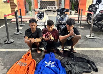 Korban Ditabrak hingga Terjatuh, Motor Dibawa Kabur! Tiga Begal Sadis Medan Ditangkap, Uang Dipakai untuk Judi Slot dan Sabu