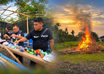 Polisi Bersama Masyarakat, Enam Barak Narkoba di Serbajadi Dibumihanguskan