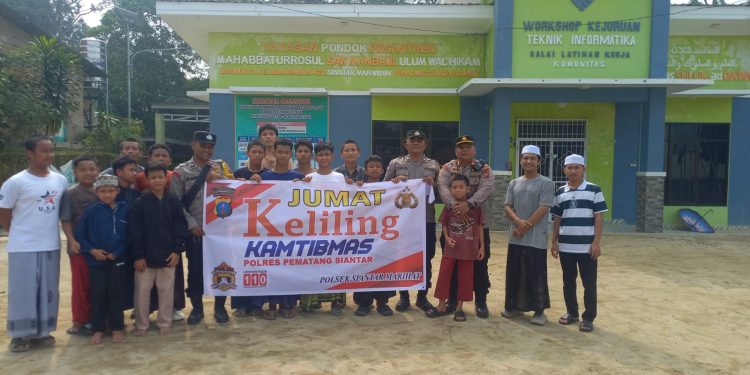 Cegah Gangguan Kamtibmas, Kapolsek Siantar Marihat Ajak Lingkungan Pesantren Jaga Keamanan Bersama